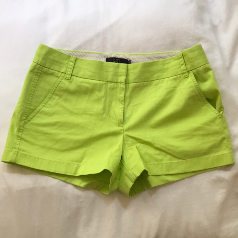 J. Crew Lime Green Women's Shorts